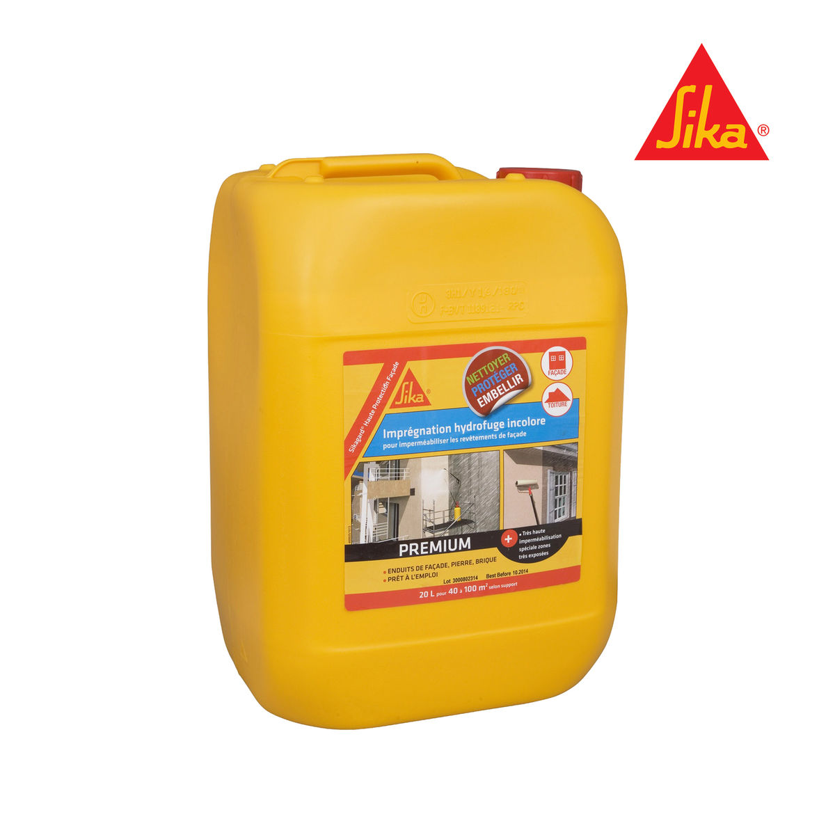 Hydrofuge Concentre Sika Sikagard Haute Protection Facade - 20l