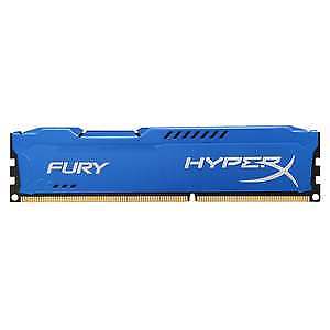 Kingston HyperX FURY Blue Series - DDR3 - 16 Go : 2 x 8 Go - DIMM 240 broches - 1600 MHz / PC3-12800 - CL10 - 1.5 V - memoire sans tampon - NON ECC