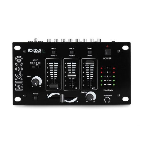 Ibiza Dj300mk2 Disco Sound Set Sono Pour Dj Pro Pa Disco Ampli 2 Canaux Enceintes Table De Mixage 6 Canaux Micro Cables