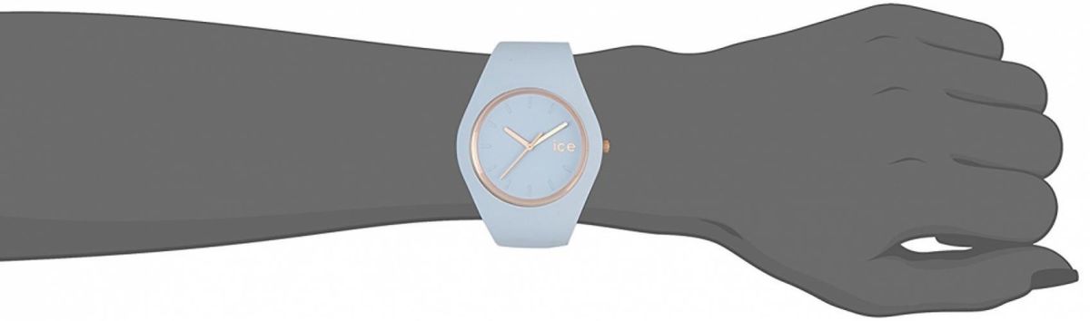 Ice-watch - Ice Glam Pastel Lotus - Montre Bleue Pour Femme Avec Bracelet En Silicone - 001063 (small)