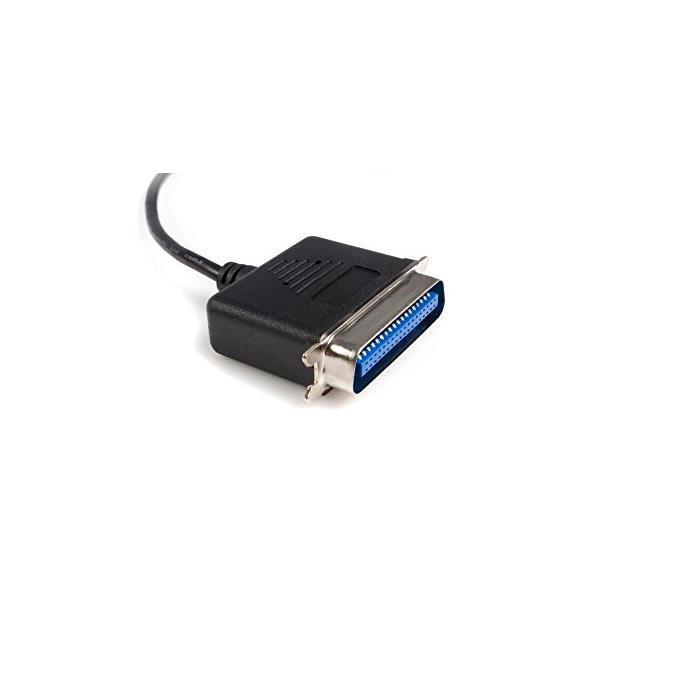 Startech.com 10 Ft Usb To Parallel Printer Adapter - M/m - Usb To Ieee 1284 - Usb To Centronics - Usb To Parallel Cable (icusb128410) - Adaptateur Parallele - Usb 2.0 - Ieee 1284