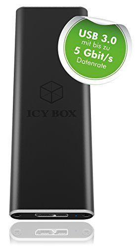 Icy Box Ib 183m2 Boitier Externe Avec Indicateur De Donnees Indicateur Dalimentation M2 M2 Card Usb 30 Noir