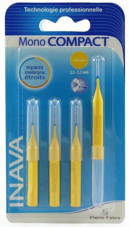 Inava Brossettes Mono Compact 2,5.2,2mm Espaces Etroits 4 recharges
