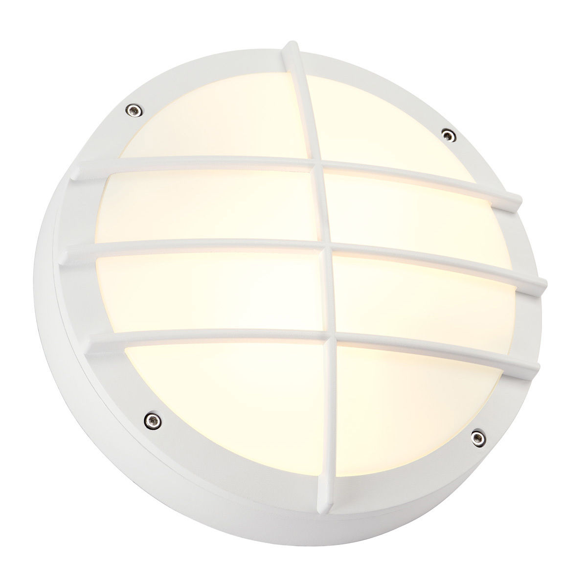 Slv Bulan Grid, Applique Et Plafonnier Exterieur, Blanc, E27, 2x 25w Max, Ip44 - Lampes Sur Pied, Murales Et De Plafond (exterieur)