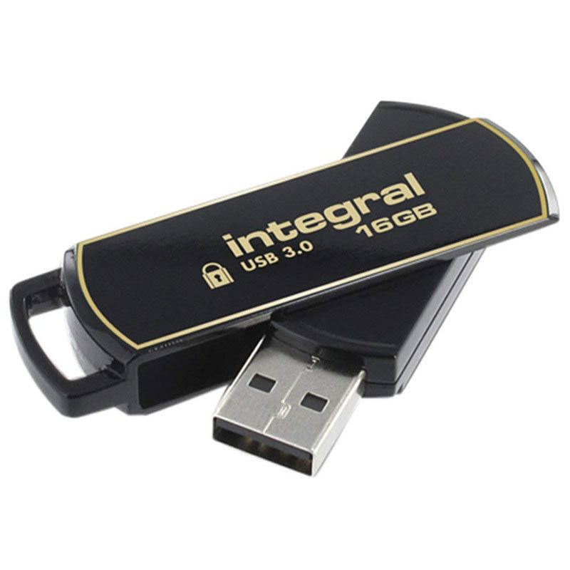 Cle Usb Integral Secure 360 - 16 Go - Usb 3.0 - Noir