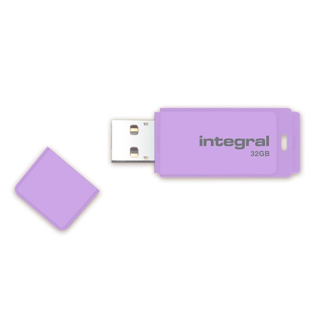 Cle USB capacite 32 Go lilas design Fin et colore pour mieux identifie le contenu de chaque cle USB capuchon assorti interface USB 20 garantie 2 ans