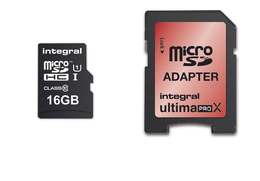 UltimaPro X Carte memoire flash 16 Go adaptateur microSDHC SD inclus indice de vitesse UHS Class 3 Class10 facteur de forme microSDHC UHS I Memory Card garantie de 5 ans