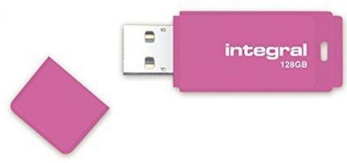 Integral Neon Cle USB 128 Go USB 20 rose