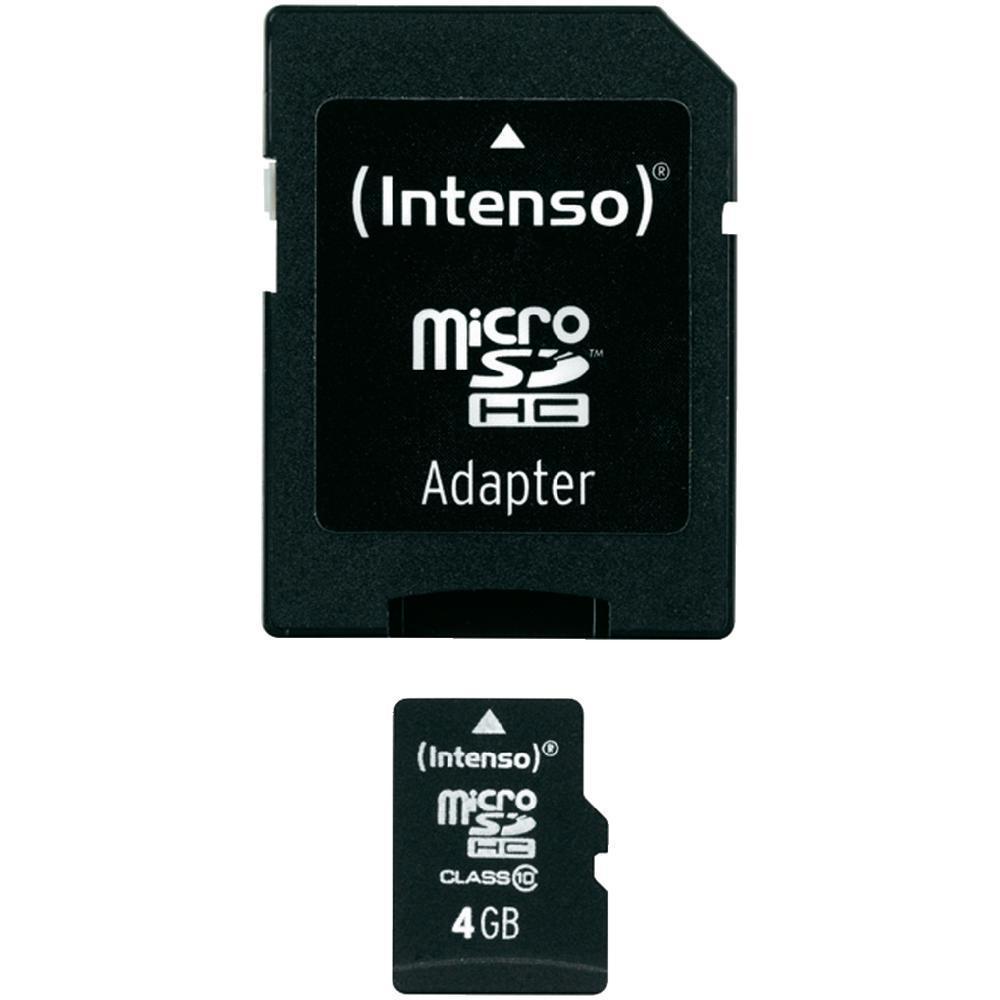 Microsdhc 4gb Intenso + Adaptateur Cl10 - Sous Bli