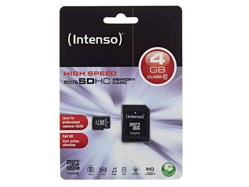 Nouveau Intenso 4gb Microsdhc 4gb Microsdhc Classe 10 Memoria Flash [3413450]
