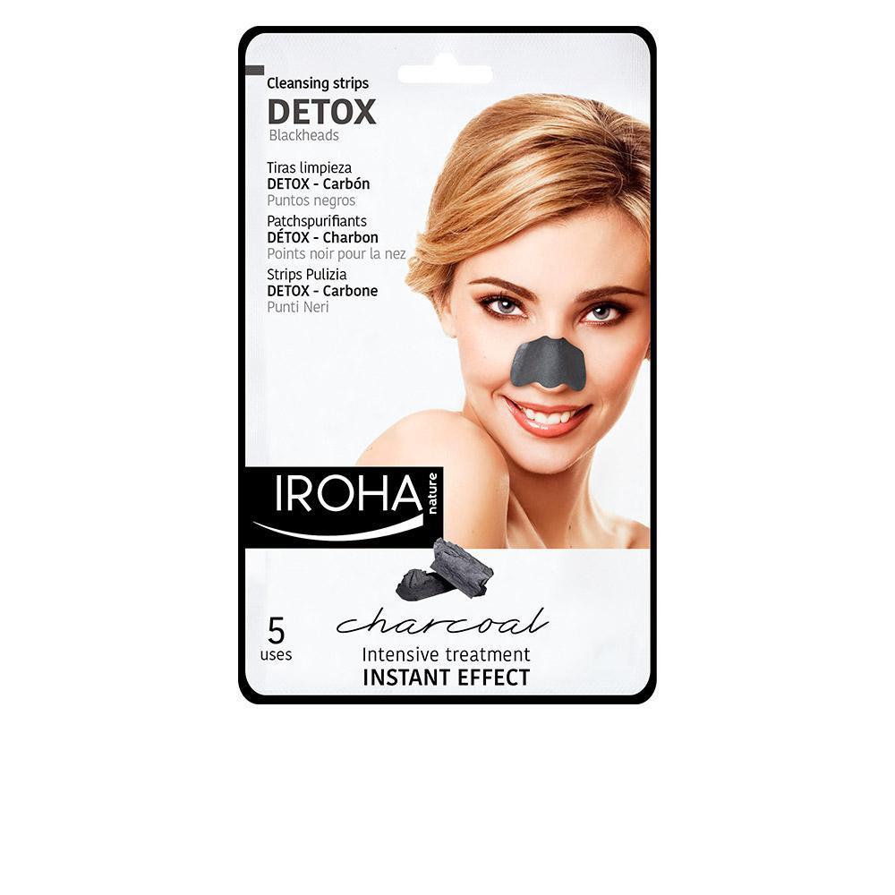 Cosmetique Iroha Women Detox Charcoal Black Nose Strips 5 Uds