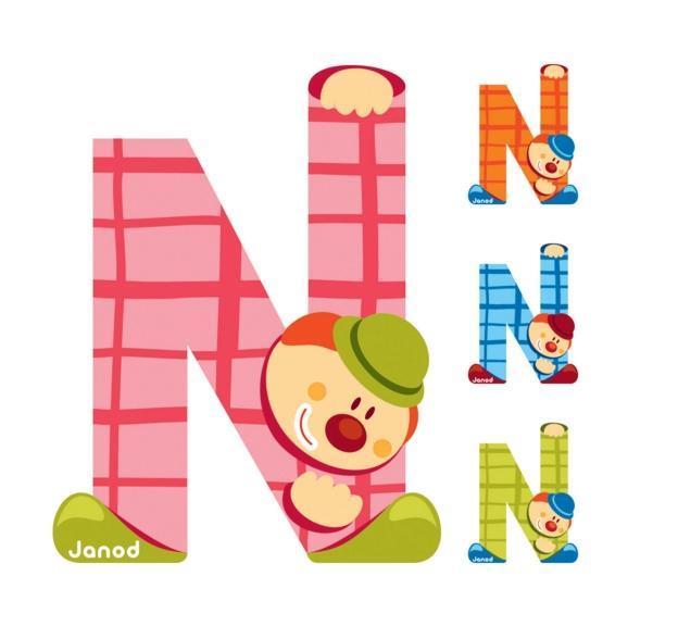 Janod - Lettre N - Orange