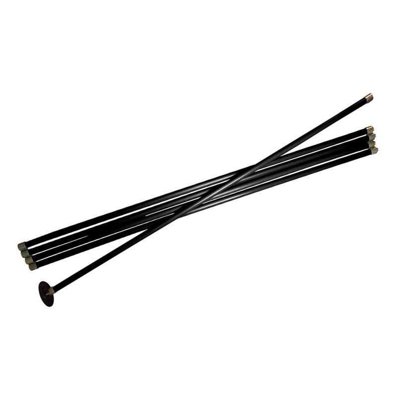 Jeu de cannes de ramonage/curage 2 m Expert, 7 pcs - 2 m - SILVERLINE