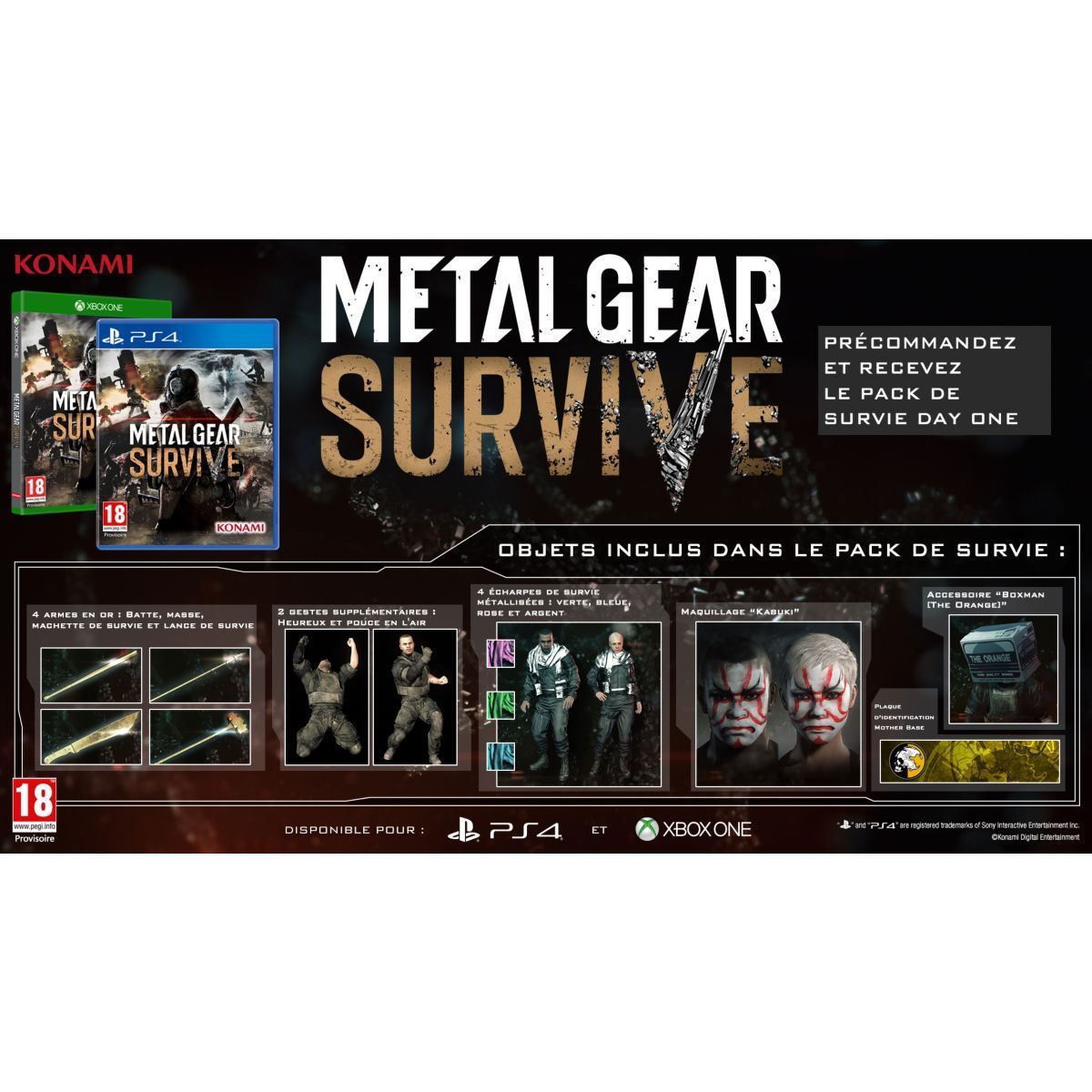 Konami Metal Gear Survive Ps4