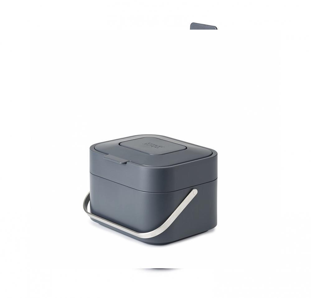 Bac A Compost - Joseph Joseph 30016 - Plastique Anthracite - 4 L - Design Innovant Avec Ventilation