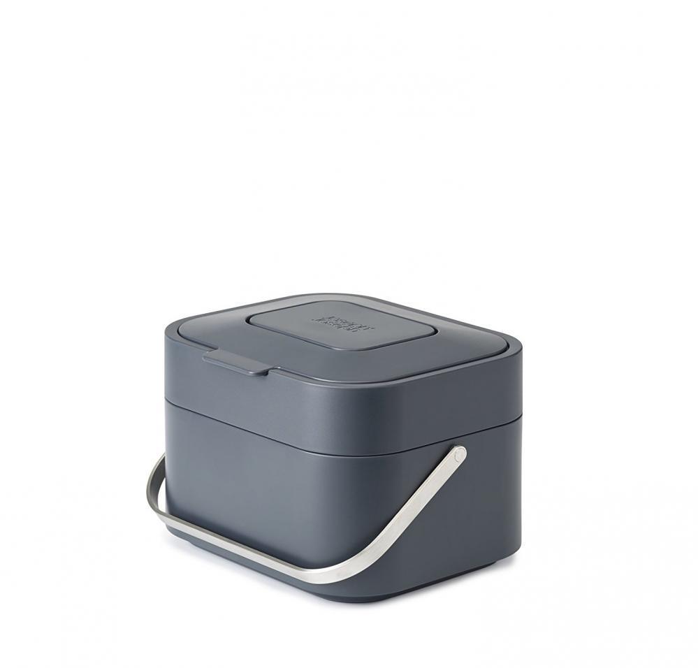 Bac A Compost - Joseph Joseph 30016 - Plastique Anthracite - 4 L - Design Innovant Avec Ventilation