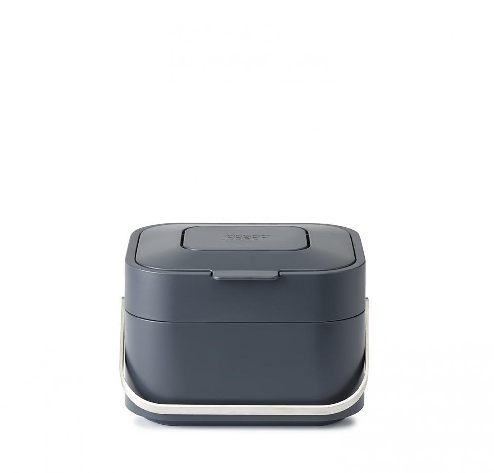 Bac A Compost - Joseph Joseph 30016 - Plastique Anthracite - 4 L - Design Innovant Avec Ventilation