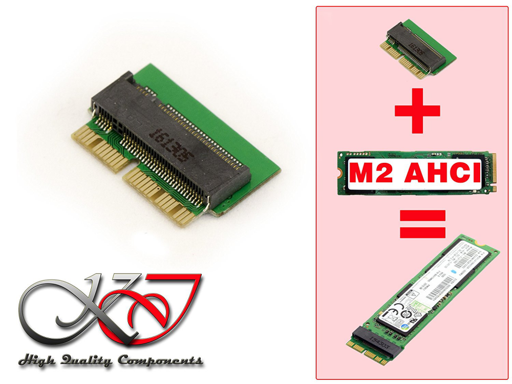 Kalea-informatique Adaptateur M2 (m.2 Ngff) Vers Macbook 2013 2014 2015 Pour Monter Un Ssd M2 Pcie Sur Un Mac. Version Pour Ssd De