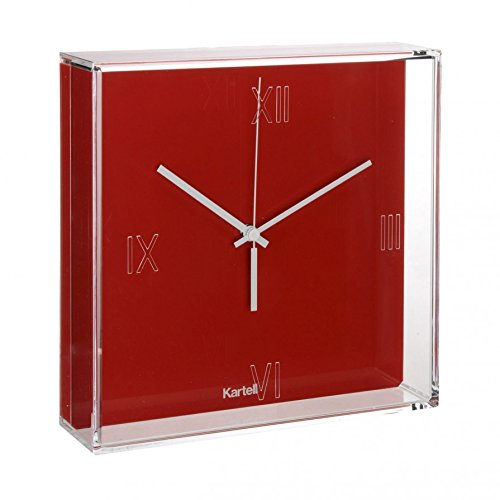 Kartell - Horloge murale Tic & Tac, rouge-orange
