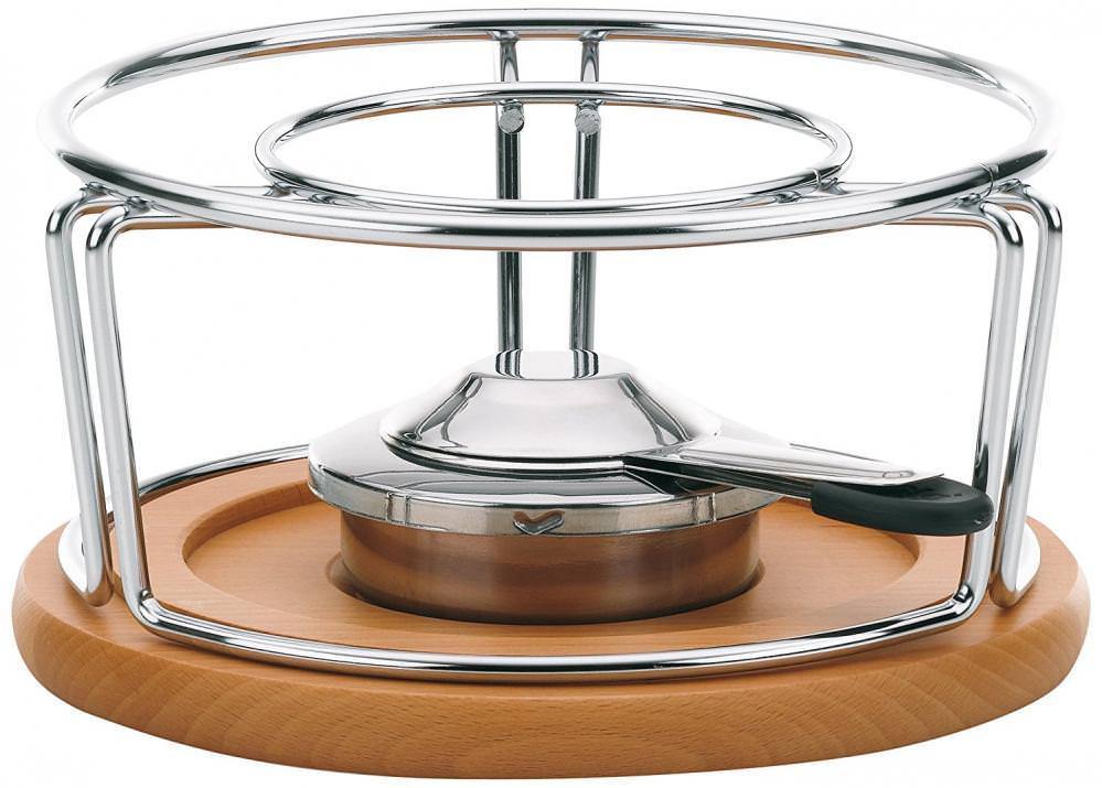 Kela 61000 rechaud pour fondues et wok, metal chrome/bois, diametre 2 - NEUF