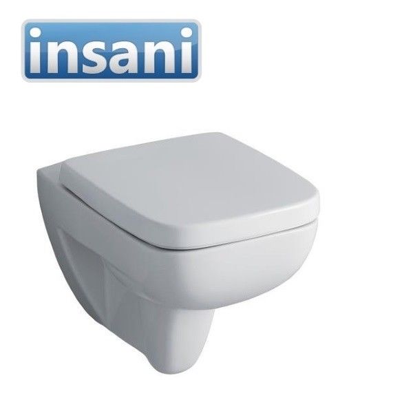 Geberit Renova Plan Abattant De Toilettes 572120000 Blanc Charnieres Metalliques Avec Mecanisme De Fermeture Amortie
