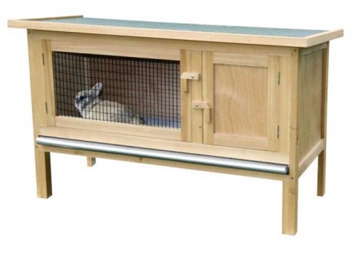 Clapier Dexterieur - Kerbl - Fred - 100x45x62 Cm - Bois - Abri Securise Pour Rongeurs