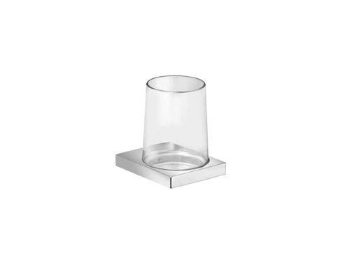Keuco Porte-verre Edition 11 En Verre Veritable Et Support, Chrome (11150019000)