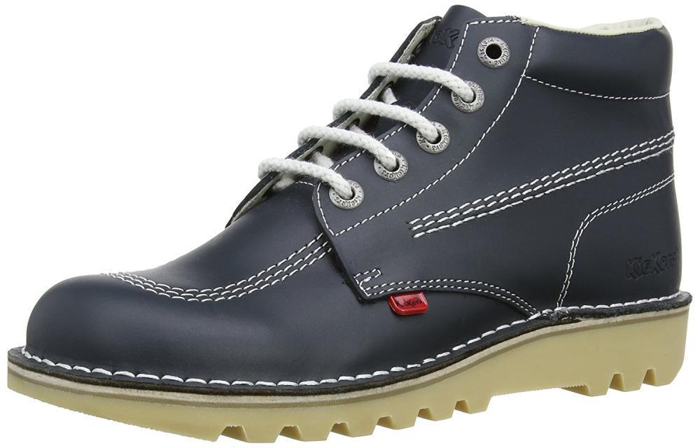 Bottines En Cuir Homme Kickers Kick Hi Homme -bleu Marine - Uk 7/eu 41 - Navy