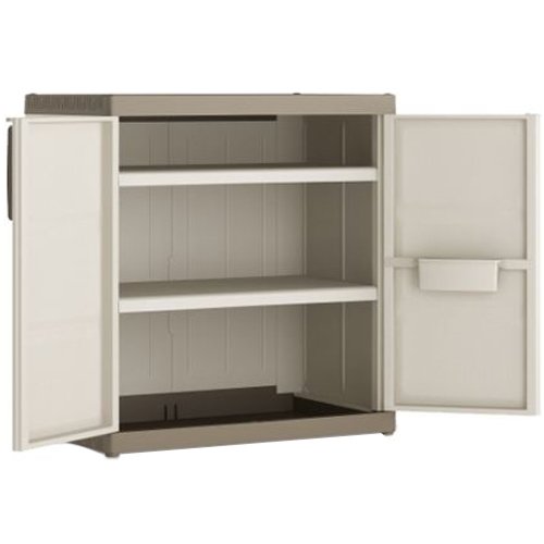 Armoire De Rangement Basse Xl Excellence - Sable/beige