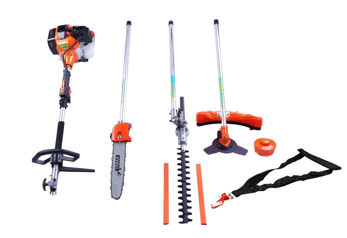 Varan Motors - Xy-t520 Tronconneuse Debroussailleuse Taille Haie Elagueuse Thermique 52cc 3cv