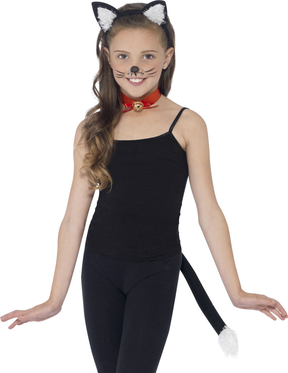 Kit chat noir enfant Taille Unique