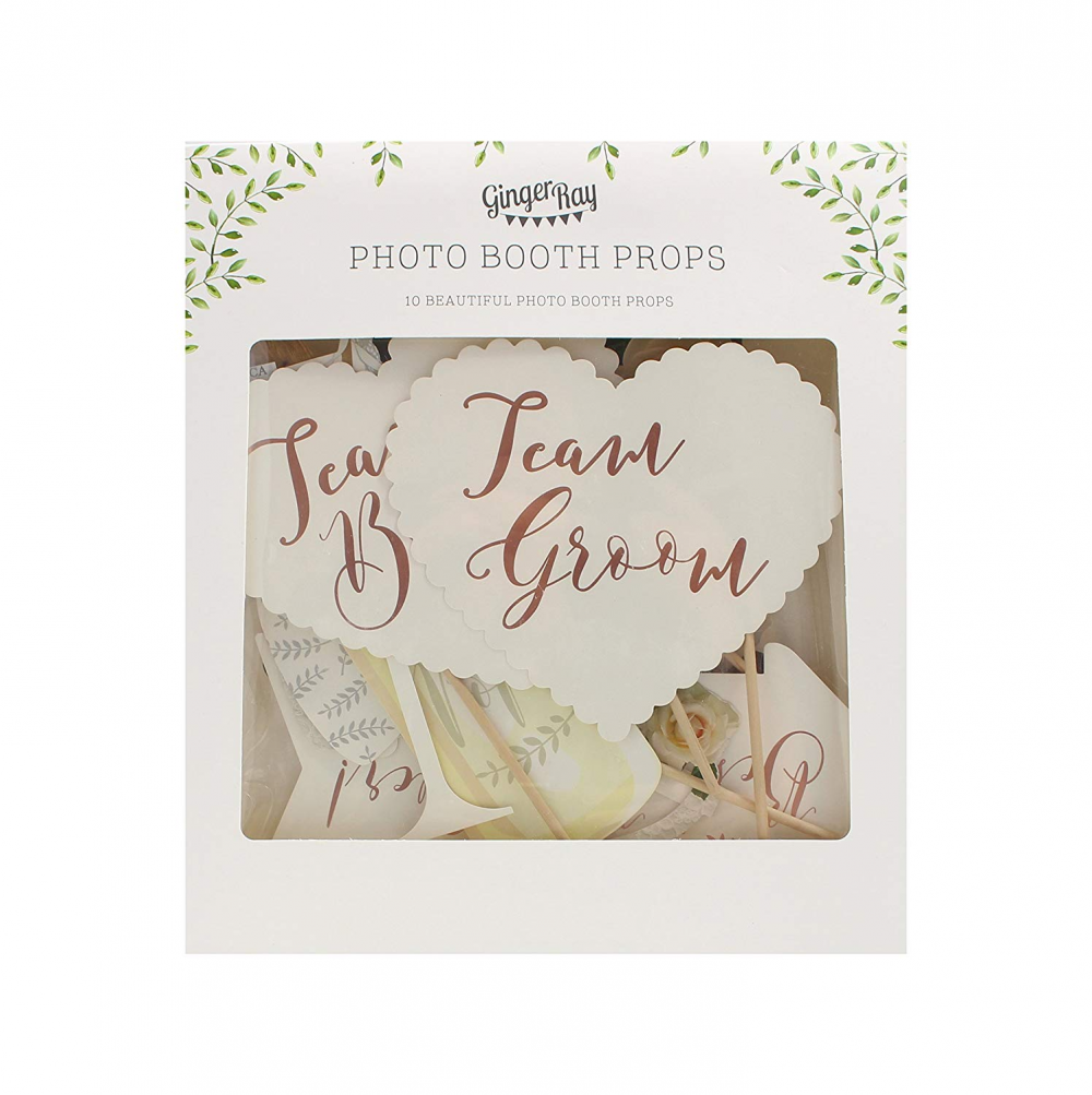Kit Photobooth 10 Pieces Mariage Taille Unique