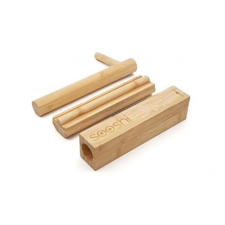 Cookut - Set a sushi maison en bois naturel Sooshi Cookut