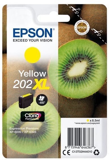 Epson Kiwi Singlepack Yellow 202xl Clari...