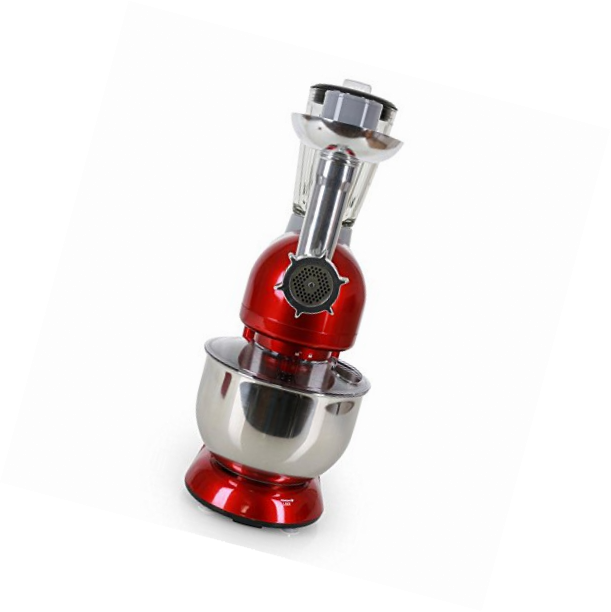Robot Patissier - Klarstein - Robot Cuisine - Mixeur - Hachoir - 1200w - Robot Multifonction - 5l - Rouge