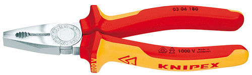 Pince universelle isolee chromee Knipex 1000V VDE