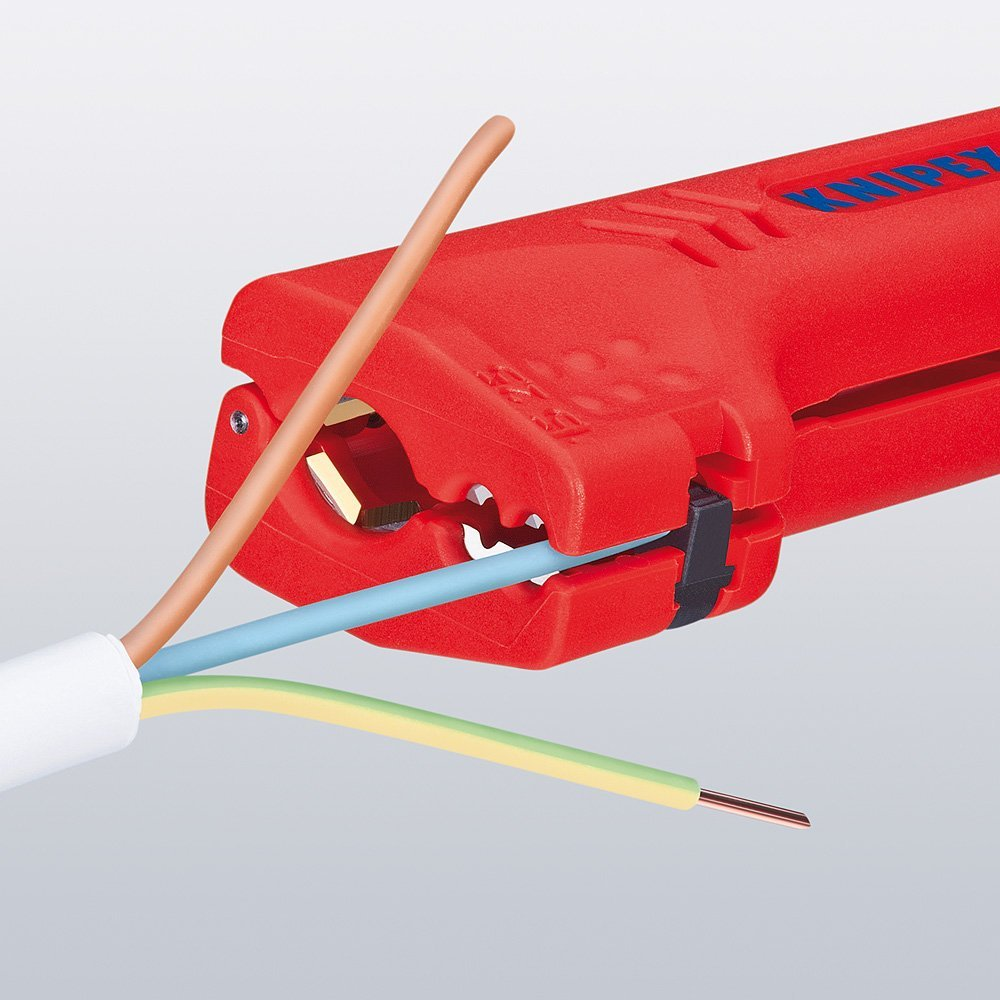 Outil A Degainer Universel Pour Cable/batiment/industrie Knipex 16 90 130 Sb - Rouge - A Denuder