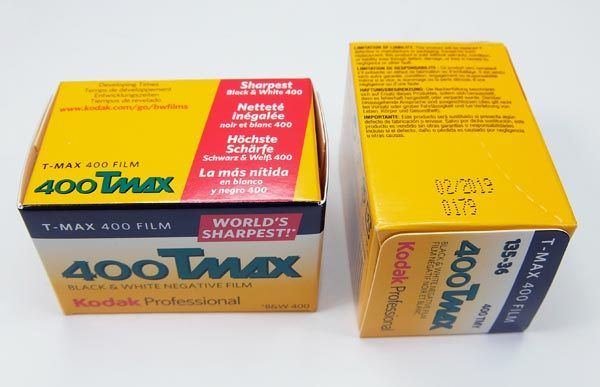 Kodak Lot De 2 Films Tmax 400 36 Poses, Utilisable Jusqu'a Fevrier 2019