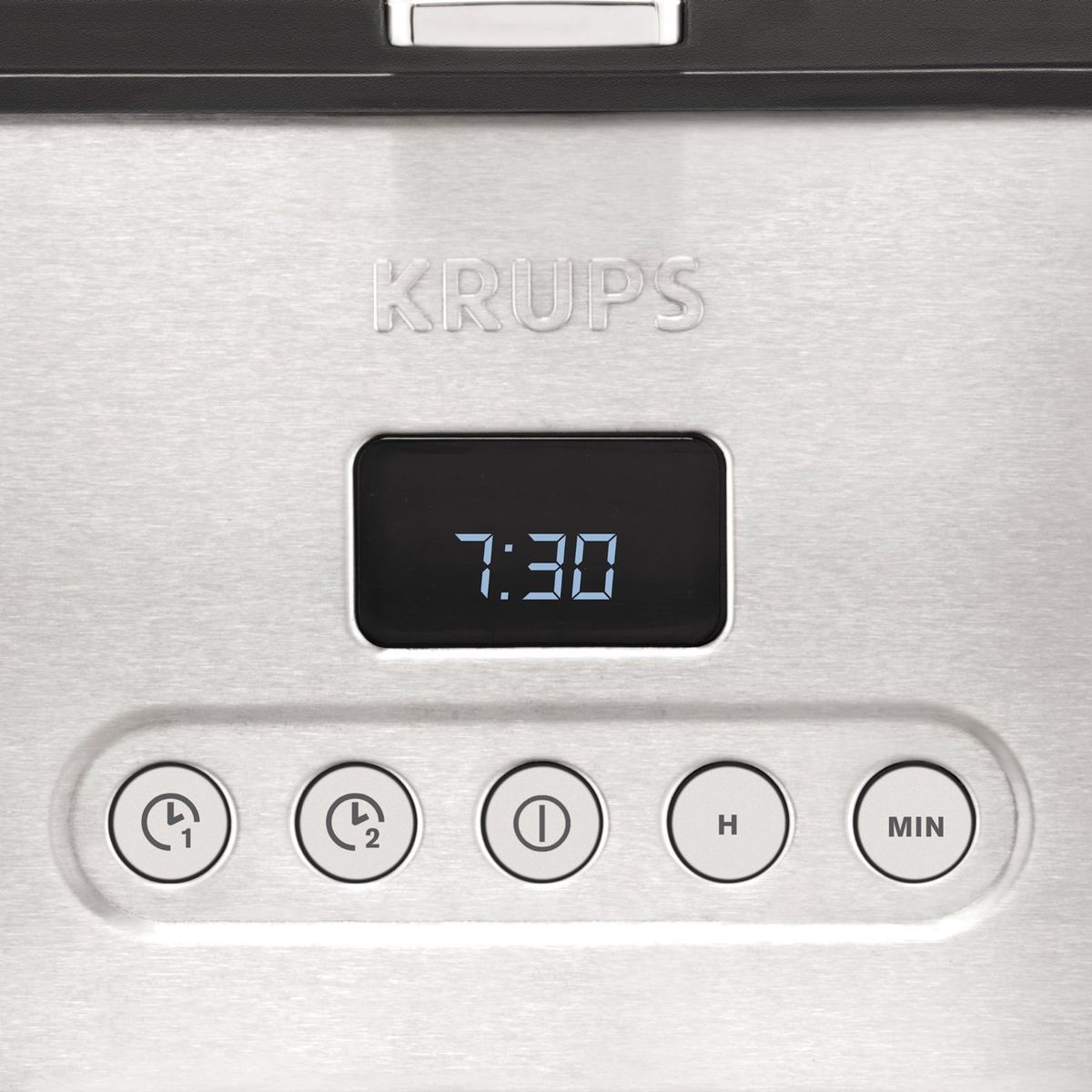 Cafetiere Filtre Krups Control Km442d - Inox Brosse - 15 Tasses - Programmable