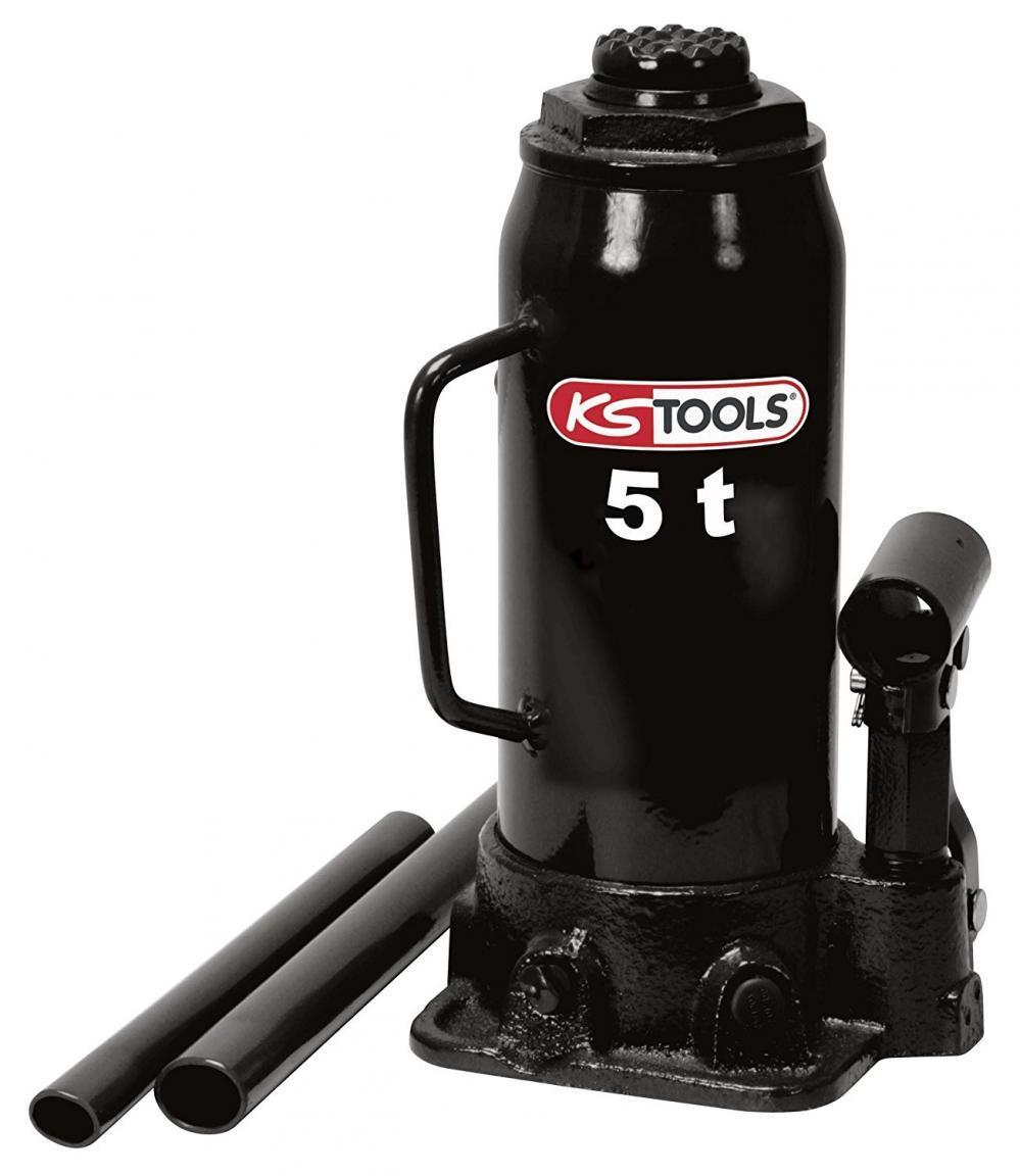 KS TOOLS 160.0352 Cric bouteille hydraulique, capacite 5 tonnes