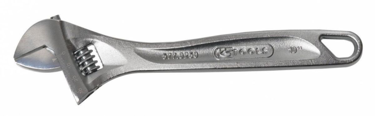 Cle a molette a manche bi-matiere Ks tools Longueur: 200 mm