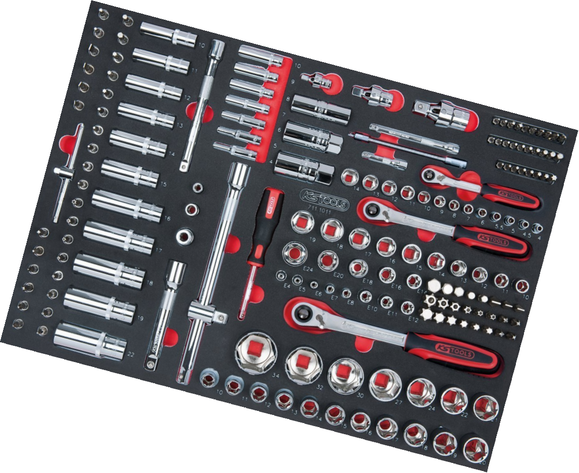 Ks Tools Module 175 Douilles Et Access 1/4'',3/8'',1/2'' - 711.1011