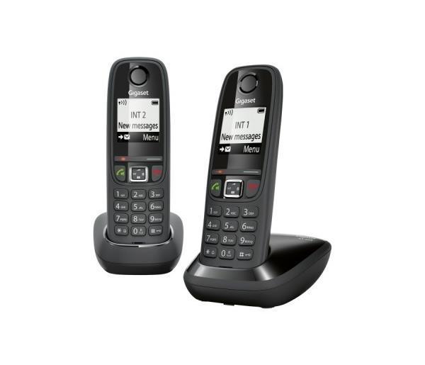 Gigaset As405 Duo Telephone Sans Fil Sans Repondeur Noir