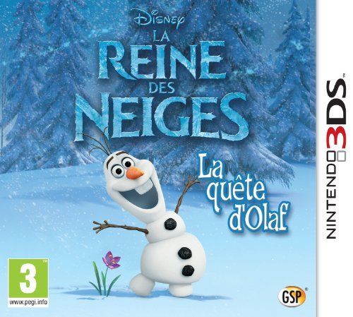 Jeu 3ds - Disney - La Reine Des Neiges : La Quete Dolaf - Plateforme - 60 Niveaux - Pegi 3+