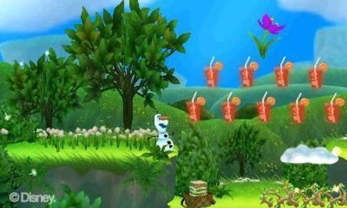 Jeu 3ds - Disney - La Reine Des Neiges : La Quete Dolaf - Plateforme - 60 Niveaux - Pegi 3+