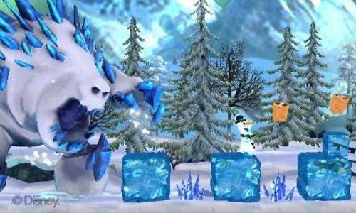 Jeu 3ds - Disney - La Reine Des Neiges : La Quete Dolaf - Plateforme - 60 Niveaux - Pegi 3+
