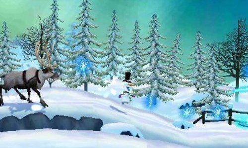 Jeu 3ds - Disney - La Reine Des Neiges : La Quete Dolaf - Plateforme - 60 Niveaux - Pegi 3+