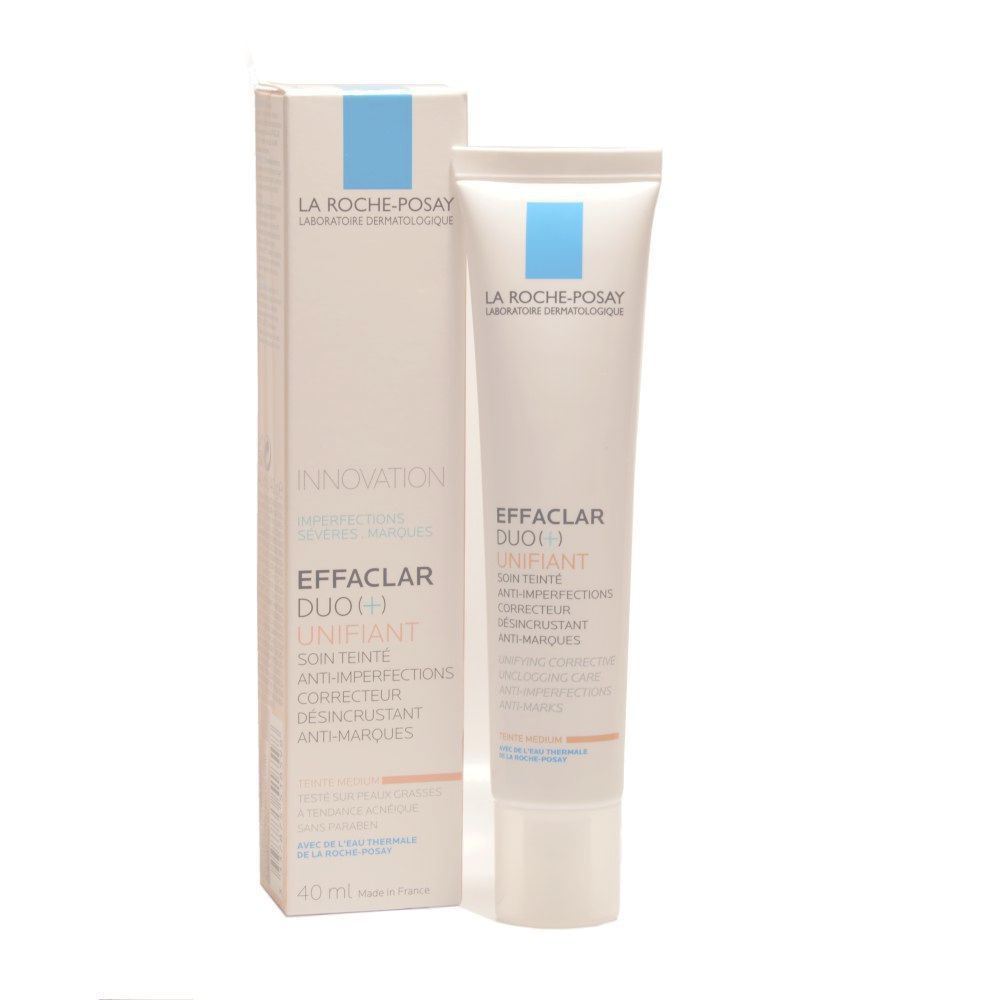 La Roche-posay Effaclar Duo (+) Soin Teinte Anti-imperfections Anti-marques Et Anti-recidive (teinte Medium) 40 Ml Teinte Medium - Tube 40 Ml