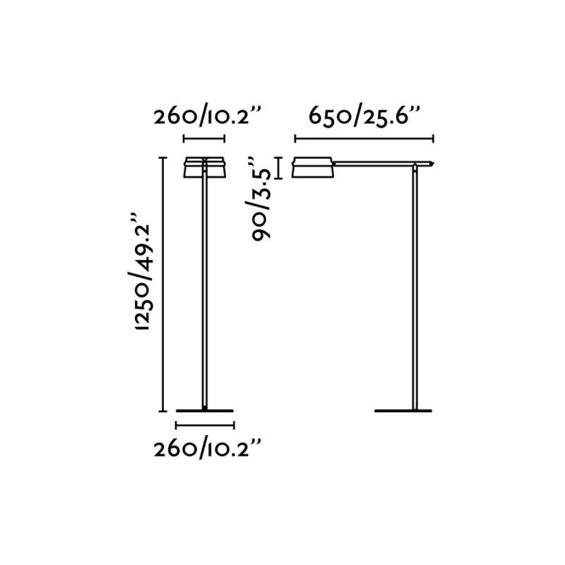 Lampadaire En Bois Et Metal Noir Loop - Faro Barcelona