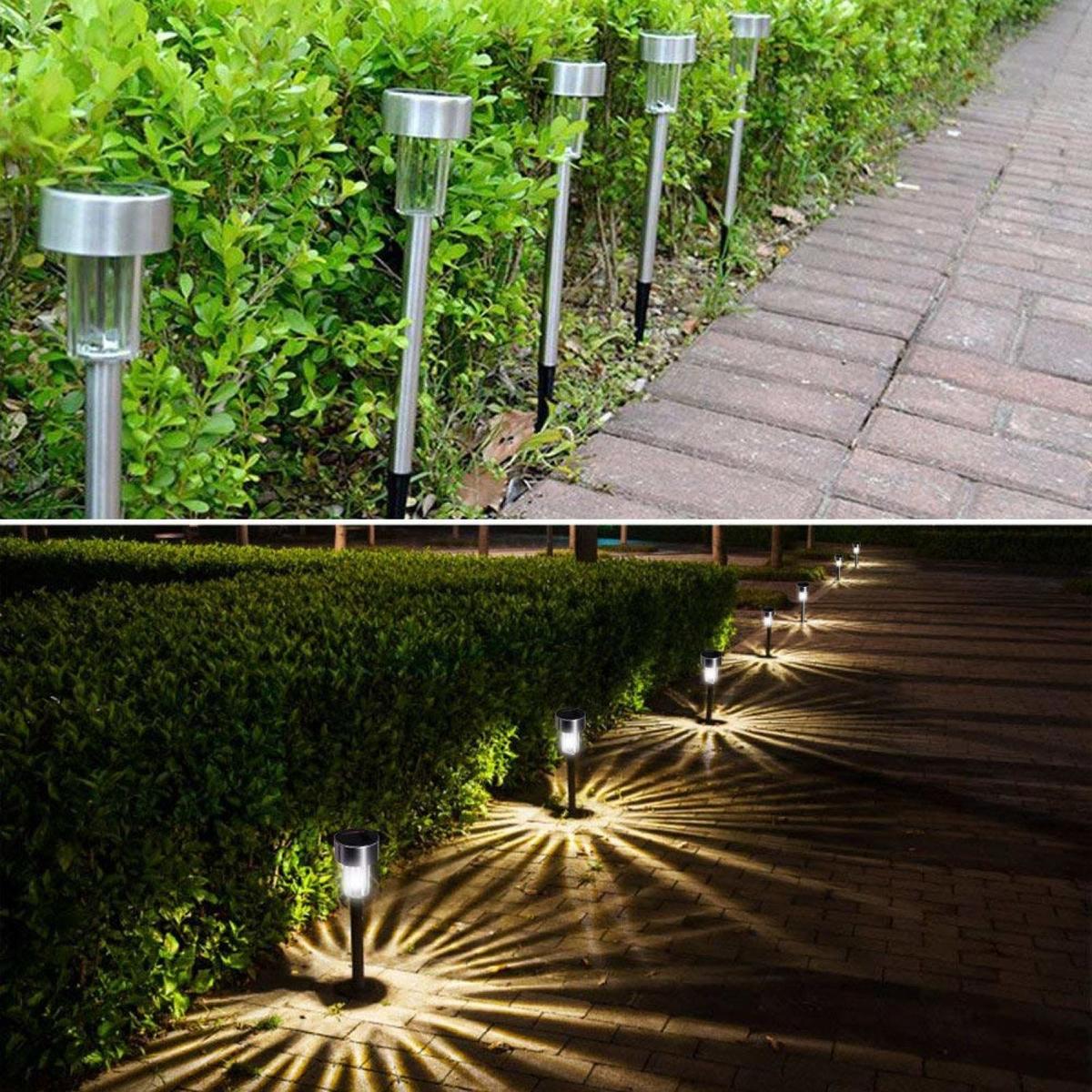 Lampe Solaire Exterieur Jardin, Bawoo 12pcs Lampe Led Decoration Eclairage Sol